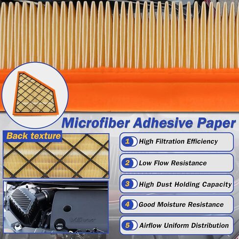 Engine Air Filter Kit for 2017-2022 GMC Acadia / 2018-2022 Buick Enclave/ 2018-2022 Chevy Traverse /2019-2022 Chevy Blazer /2017-2022 XT5 A3212C 23321606 in Saudi Arabia
