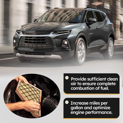 مجموعة مرشح الهواء للمحرك لعام 2017-2022 GMC Acadia / 2018-2022 Buick Enclave / 2018-2022 Chevy Traverse / 2019-2022 Chevy Blazer / 2017-2022 XT5 A3212C 23321606 in Saudi Arabia