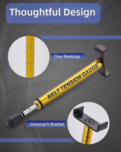Dodomes Belt Tension Gauge 10 Lb Specification Wheel Belt Tension Tool for Replacing or Adjusting Belts Accurate Belt Measuring Tool - Red in Saudi Arabia