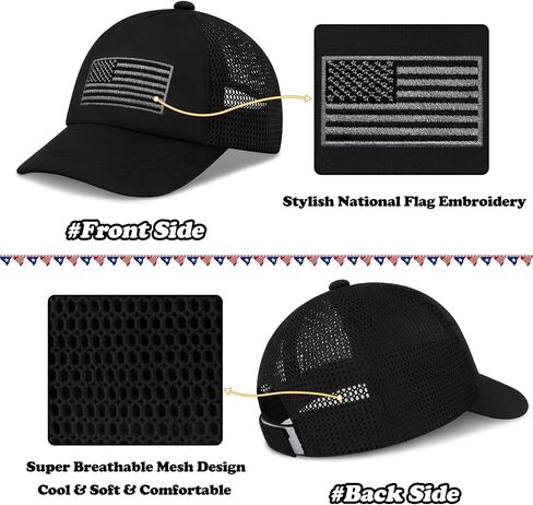 Sarfel Toddler Baseball Hat Baby Baseball Cap Infant Hats Toddler American Flag Hat Kids 4th of July Hats USA in Saudi Arabia