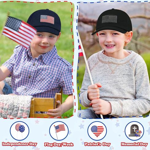 Sarfel Toddler Baseball Hat Baby Baseball Cap Infant Hats Toddler American Flag Hat Kids 4th of July Hats USA in Saudi Arabia