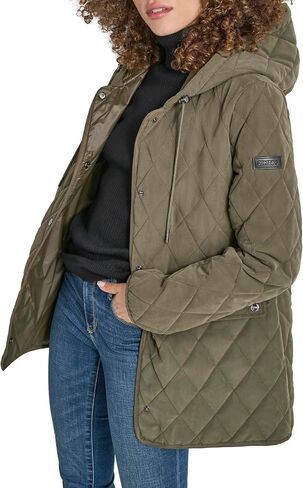 DKNY Women's Hooded Micro-Fiber Barn in Kuwait