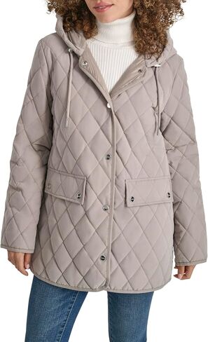 DKNY Women's Hooded Micro-Fiber Barn in Kuwait