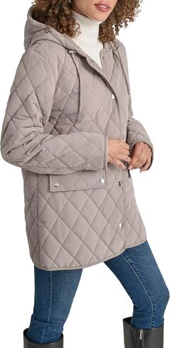 DKNY Women's Hooded Micro-Fiber Barn in Kuwait
