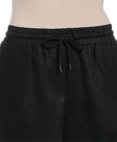 Cubavera Women's Wide Leg Drawstring Linen Pant in Saudi Arabia