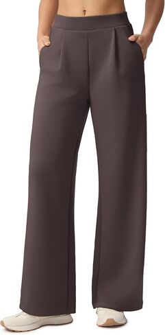 Wide Leg Pants for Women High Waist Relaxed Dress Pants with Pockets 30" in Saudi Arabia