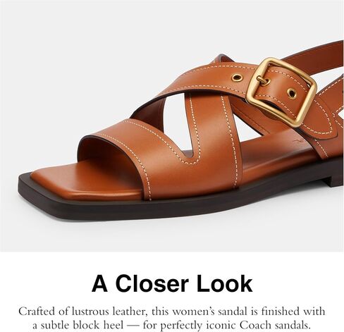 Coach Women's Archival Buckle Flat Sandal Platform in Saudi Arabia