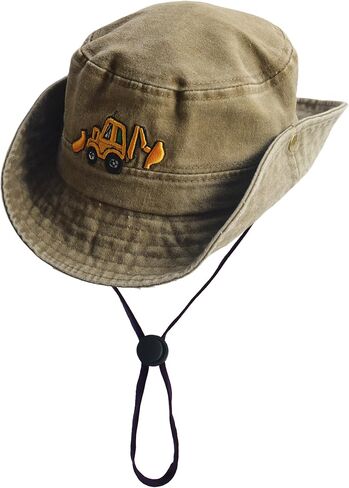 Safari Kids Sun Hat Bucket Boys Excavator Beach UPF 50+ Fishing Hat Toddler Girls Boonie Cap for 2-8T in Kuwait