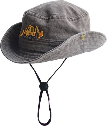 Safari Kids Sun Hat Bucket Boys Excavator Beach UPF 50+ Fishing Hat Toddler Girls Boonie Cap for 2-8T in Kuwait