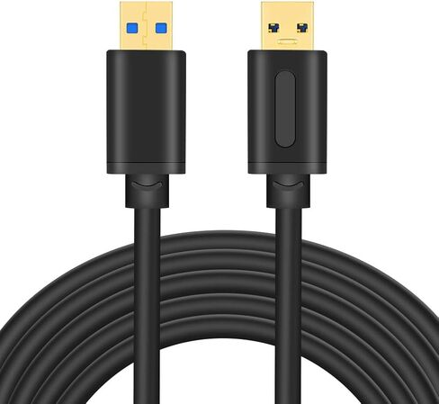 كابل USB 3.0 ذكر إلى ذكر بطول 10 أقدام، كابل USB إلى كابل USB ذكر إلى ذكر كابل USB 3.0 نوع A ذكر لكتابة كابل ذكر (10 أقدام) in Kuwait