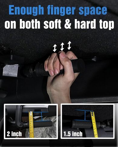 ROADER Grab Handles Compatible with Ford Bronco & Bronco Raptor 2021-2025 2/4 Door Soft & Hard Top, Aluminum Alloy Roll Bar Grip Handles Replacement for Bronco Interior Accessories- Red, 2 Pack in Kuwait