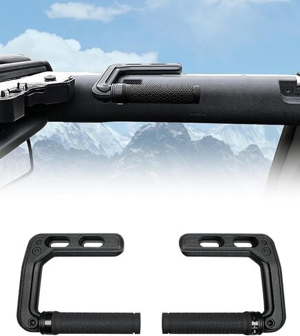 ROADER Grab Handles Compatible with Ford Bronco & Bronco Raptor 2021-2025 2/4 Door Soft & Hard Top, Aluminum Alloy Roll Bar Grip Handles Replacement for Bronco Interior Accessories- Red, 2 Pack in Kuwait