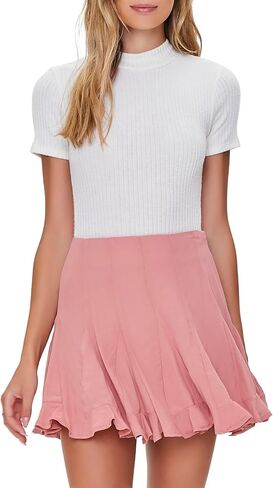 Forever 21 Women's Godet Mini Skirt in Saudi Arabia