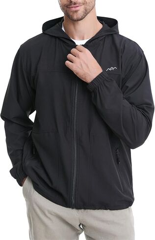 TRAILSIDE SUPPLY CO. Men's Sun Protection Cycling Jacket Lightweight Windbreaker in Kuwait