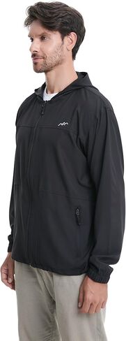 TRAILSIDE SUPPLY CO. Men's Sun Protection Cycling Jacket Lightweight Windbreaker in Kuwait