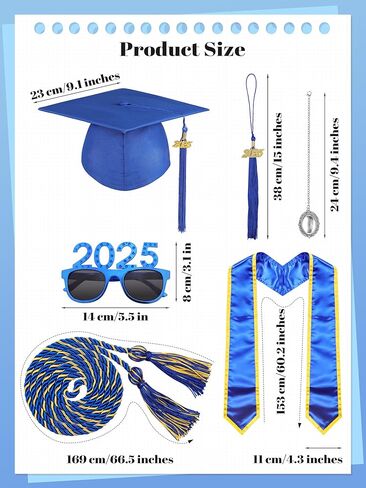 سرق Somsoc Matte Graduation Cap و Down Tassel Set 2025 للمدرسة الثانوية والكلية مع سحر صور الشرف in Saudi Arabia