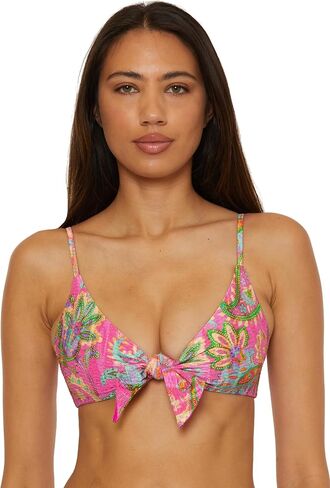 BECCA Women's Polynesia Bralette Bikini Top, Adjustable, Tie Back, Swimwear Separates in Saudi Arabia