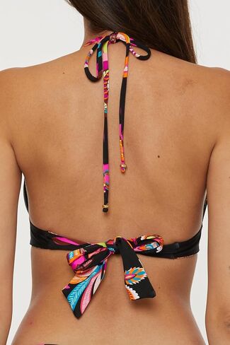 Trina Turk Women's Luminary Halter Bikini Top, Floral Print, Adjustable, Tie Back, Swimwear Separates in Saudi Arabia
