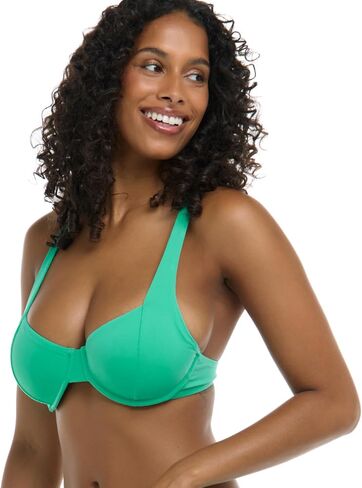 EIDON Women's Maya Soft Underwire Bikini Top with 2-Way Tie Back in D, Dd, E & F Cups in Saudi Arabia