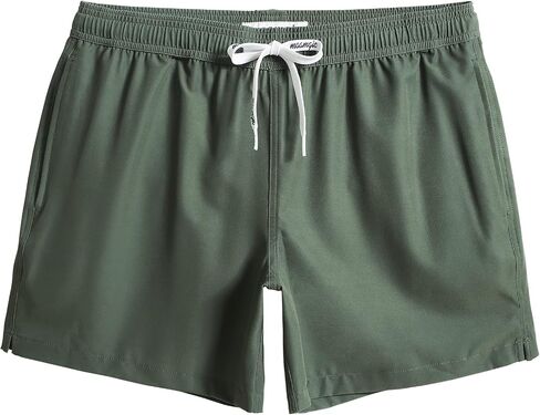 maamgic Mens Boys 80s 90s Vintage 4 Way Stretch Swim Trunks with Mesh Lining Quick Dry Swim Suits Board Shorts in Saudi Arabia