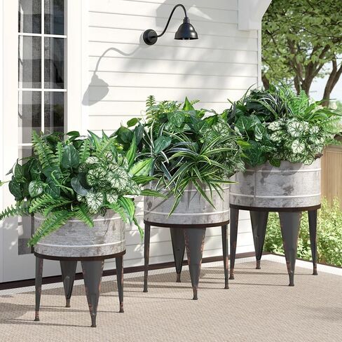 Artificial 8 Bunches Greenery Plants Fake Plastic Leaves with Stems UV Resistant Outside Faux Plants Bushes for Outdoor Patio Garden Front Porch Yard Decor in Saudi Arabia