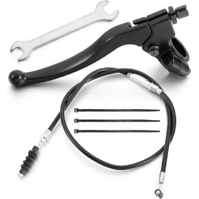 7/8'' Left Clutch Lever Handle Cable for TaoTao DB17 DB27 SSR 50cc 70cc 90cc 110cc 125cc 150cc Apollo RFZ DBX18 Coolster M-125 Baja X-pro Kayo Xmotos Thumpstar, Chinese Pit Dirt Bike Parts Black