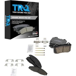 TRQ Brake Pads Ceramic Compatible with 2004-2007 Cadillac CTS 2005-2008 STS