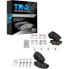 TRQ Brake Pads Ceramic Compatible with 2010-2012 Lexus HS250h 2006-2018 Toyota RAV4