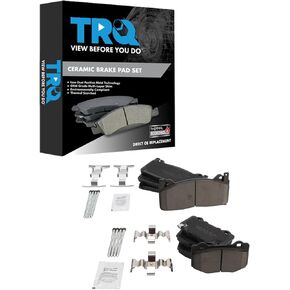 TRQ Brake Pads Ceramic Compatible with 2015-2020 Ford Mustang