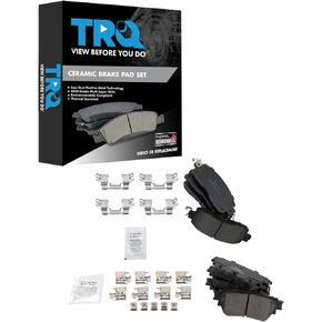 TRQ Brake Pads Ceramic Compatible with 2019-2021 Nissan Altima
