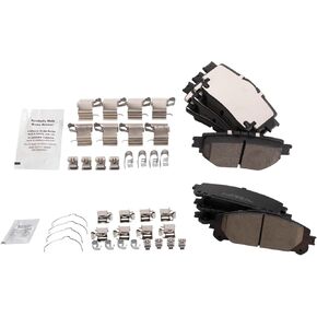 TRQ Brake Pads Ceramic Compatible with 2020-2021 Toyota Highlander