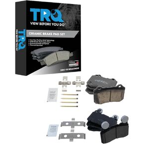 TRQ Brake Pads Ceramic Compatible with 2010-2019 Chevrolet Camaro 2015-2017 SS