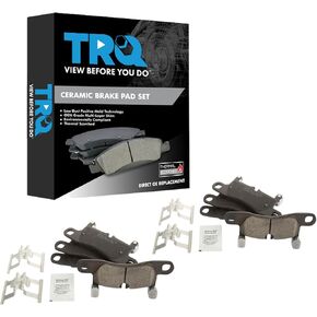 TRQ Brake Pads Ceramic Compatible with 2011-2018 Porsche Cayenne