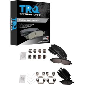 TRQ Brake Pads Ceramic Compatible with 2021 Chevrolet Colorado GMC Canyon