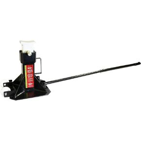 ame intl 14401 موقف جاك الثقيل ، زوج 22 طن ، بعجل مع مقبض لسهولة المناورة ، ارتفاع دقيقة 12 بوصة ، أقصى طول 20 بوصة قفل دبوس