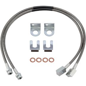 89702 خطوط الفرامل الفولاذ المقاوم للصدأ كابل الفرامل الأمامي المقاوم للصدأ متوافق مع جيب TJ/YJ/XJ 1987-2006