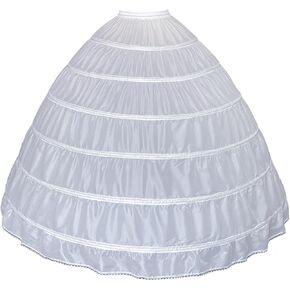 النساء كرينولين خط petticoat 6 طوق تول تنورة زلة تحت فستان لزفاف فستان كرات