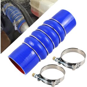 Silicone Material Upper Radiator Coolant Hose with Clamps Compatible with Kenworth Paccar Peterbilt Replaces F50-6308 28359