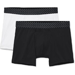 Tommy John Men’s Trunk 4 "ملابس داخلية - ملاكمين أساسيين للقطن مع حقيبة محيطية داعمة - نسيج امتداد بشكل طبيعي