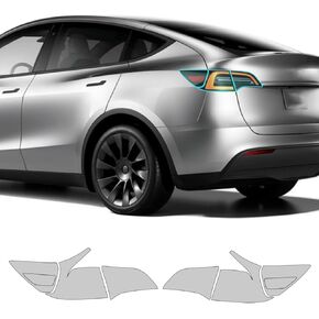 for Tesla Model Y 2020 2021 2022 2023 2024 TPU PPF Paint Protective Film Custom Fit Anti Scratch Self Healing Shield Guard with Install Kit Tesla Finishing Accessories for Bumper Headlight