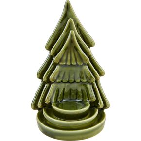 Mud Pie Tree Xmas Votive Holders, Green