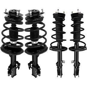 Automuto Strut Spring Assembly Assembly and الخلفي للزوج امتصاص الصدمة FIT 2002 2003 لـ Toyota Camry لـ Lexus ES300 STRUTS Coil Springs Assembly Replace for 171490 171491 171492 171493