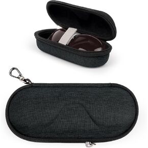 Bukere Sunglasses Case, Shockproof Glasses Case with Secure Strap & Carabiner, Eyeglasses Storage Organizer for Women Men