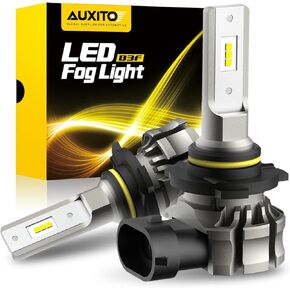 AUXITO 9145 LED Fog Light Bulbs, 6000LM 6500K Cool White Light, 300% Brightness H10 9140 9045 9040 Led Fog Lights, CSP LED Chips, DRL Replacement for Cars, Pack of 2