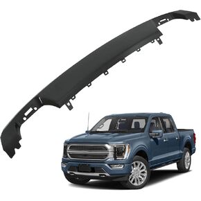 Front Bumper Skid Plate Lower Valance Trim Molding Chrome Replacement for 2021-2023 F-150 ML34-17F771-ACW