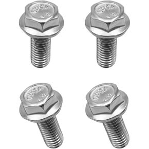 4 PCS Car Top Front Skid Plate Bolts, 12 mm Hex Head 304 Stainless Steel Auto Skid Plate Bolts, Suitable for 4Runner FJ Cruiser Land Cruiser Sequoia Tacoma, Car Accessories