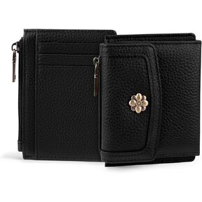 CARCAL CAST SLIM POBKE POCKENT WALLET for Women RFID LOCKING LEATHY CRATER CARD CARD TRIFOLD TRIFOLD WARLETS WANDAY