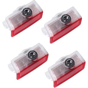 4PCS Car LED Door Lights Logo Projector Ghost Shadow Ground Courtesy Light Compatible with A B C E M GL GLA GLC GLE GLS W176 W246 W205 W212 W156