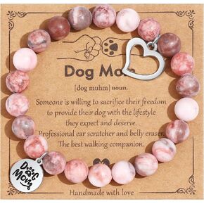 Jewdreamer Dog Mom Gifts for Women, Dogs Lover Gifts for Women, Dog Mom Bracelet Christmas Birthday Mothers Day Gift