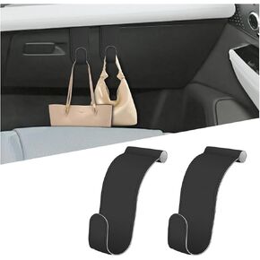 CAR CO-PALOT HALOVEBOX HOAINGS ، 2PCS HOPCRATCH VERCTHER VERCTHER STACK STORAGE STORAGE STORAGE لمظلات حقيبة اليد ، منظم داخلي للسيارات ، Universal لشاحنة سيدان سيارات الدفع الرباعي (أسود)